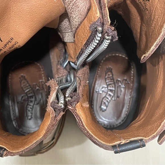 Freebird Raine Boots Blush Women's 7 Straps Buckle Brown Leather - Picture 12 of 16